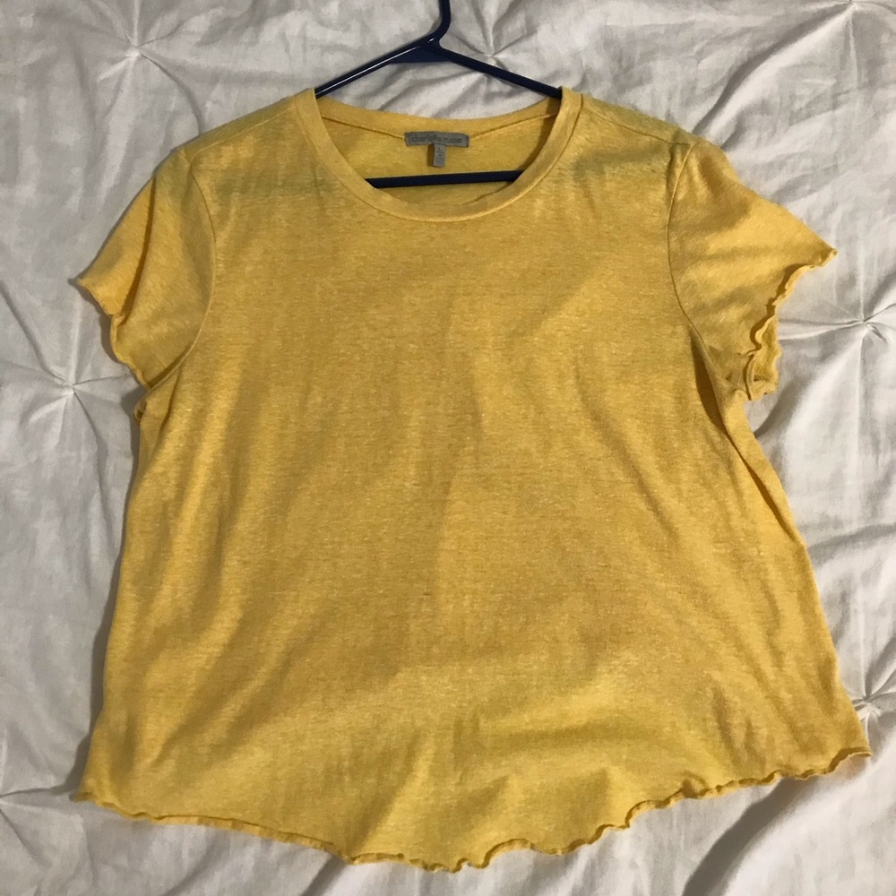 Charlotte Russe Yellow Top - Picture 1 of 2